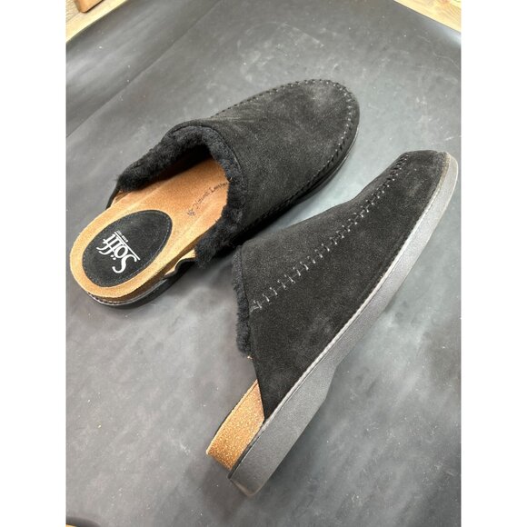 Söfft Womens Black Suede Slip-On Clog 'Bellflower' Slipper Size 10 NWOB - Picture 9 of 9